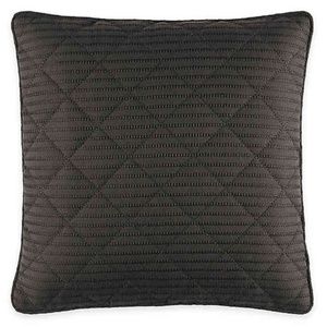 Manor Hill Lowery Quilted Throw Pillow in Black